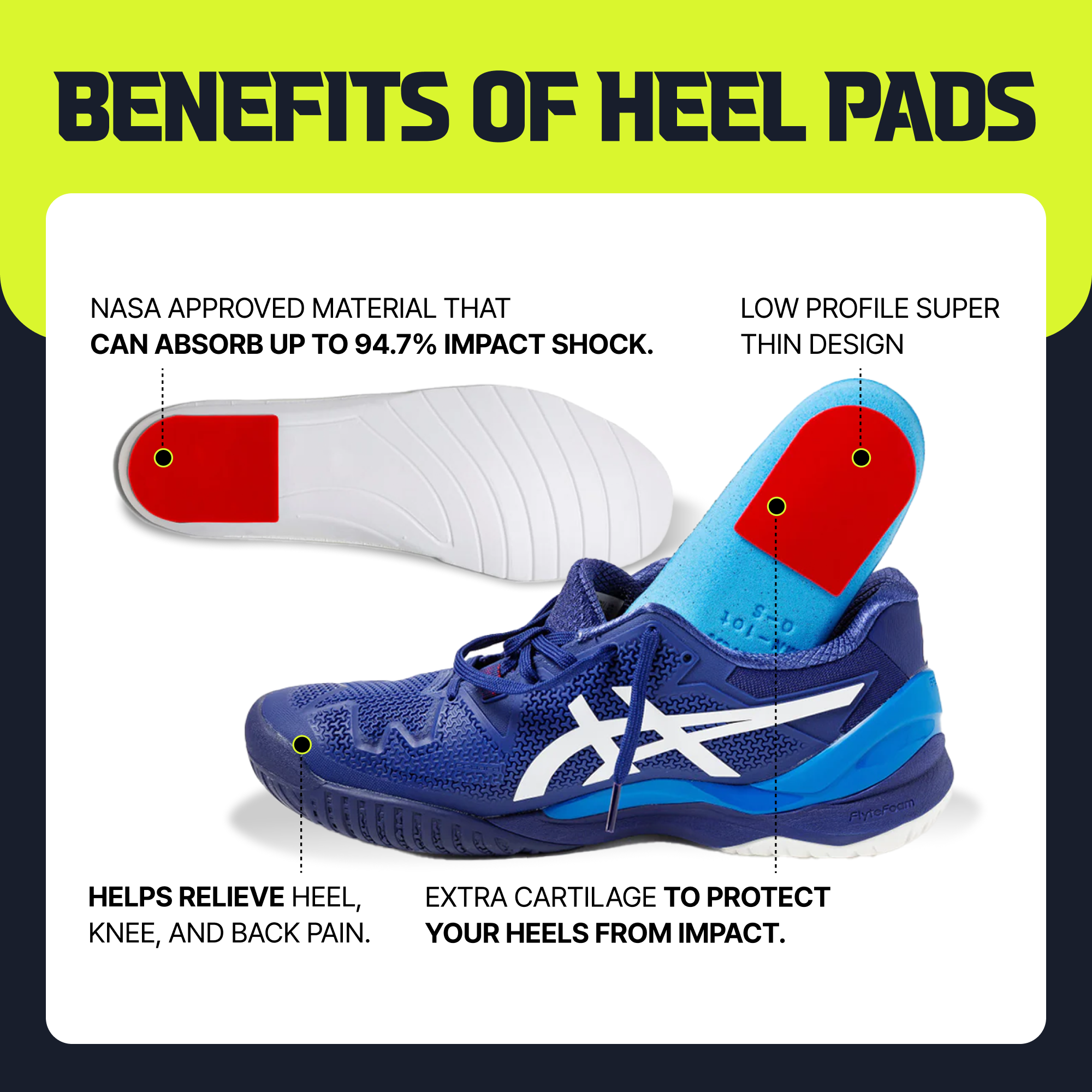 NEW! 1 Pair of RTP HEEL PAD XC v2 Red